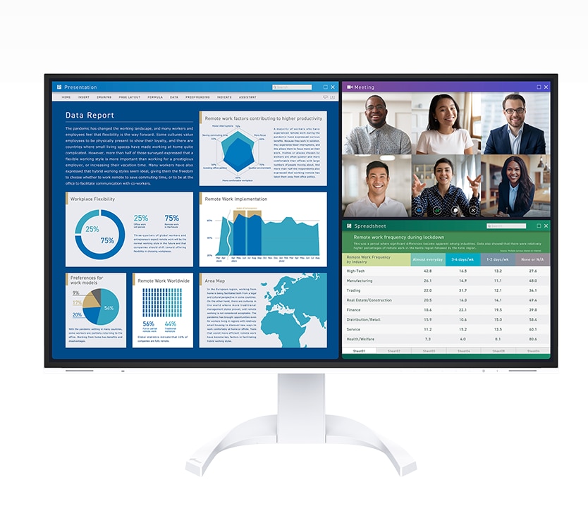 Eizo Flexscan EV3240X-BK 27 inch 3840x2160 4K Wide Screen Monitor