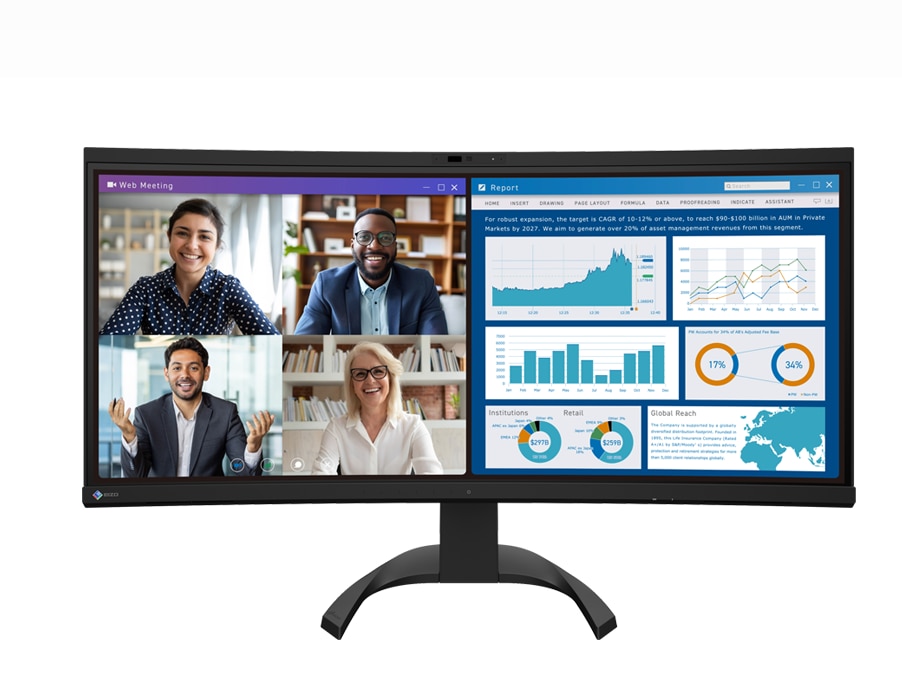 Eizo Flexscan EV3450XC-BK 34.1 inch 3440x1440 Monitor