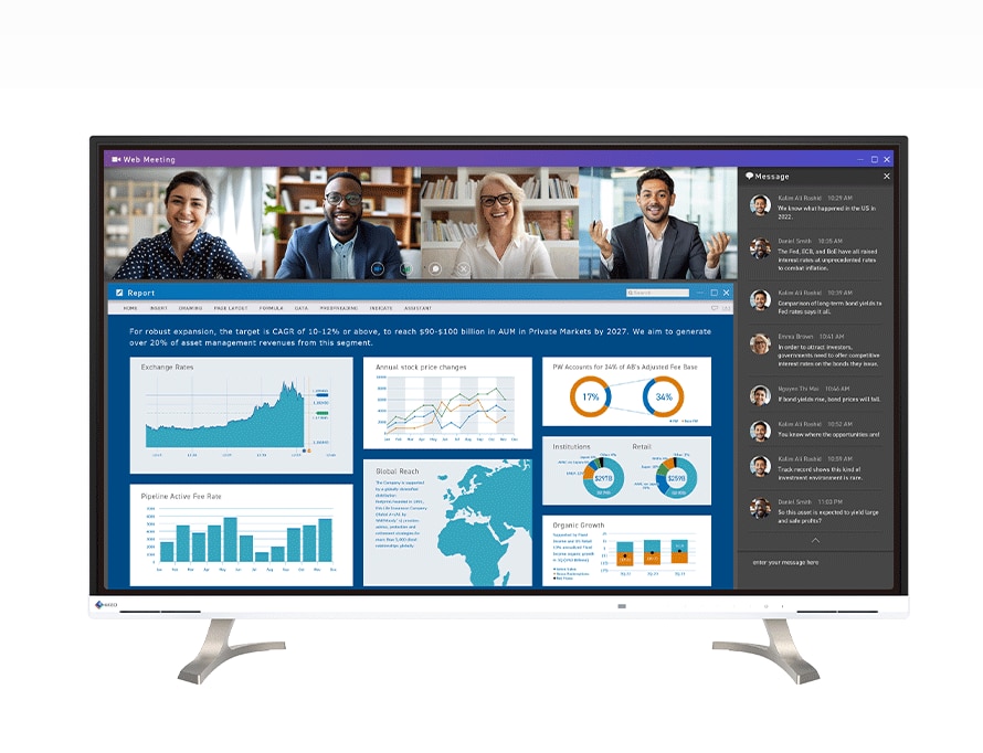Eizo Flexscan EV4340X-BK 42.5 inch 3840x2160 Wide Screen Monitor