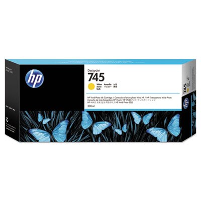 HP 745 Ink Cartridge 300ml Yellow